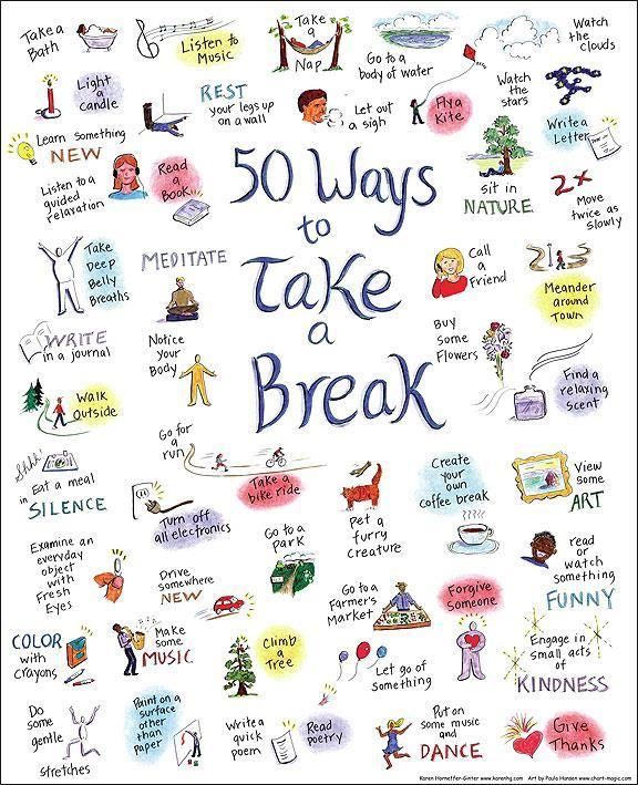 50 Ways to Take a Break During Coronavirus 